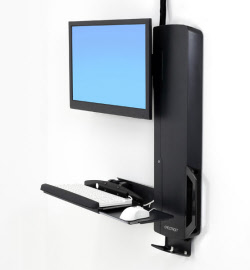 61-081-085 styleview sit-stand vl high traffic areas, ergotron black